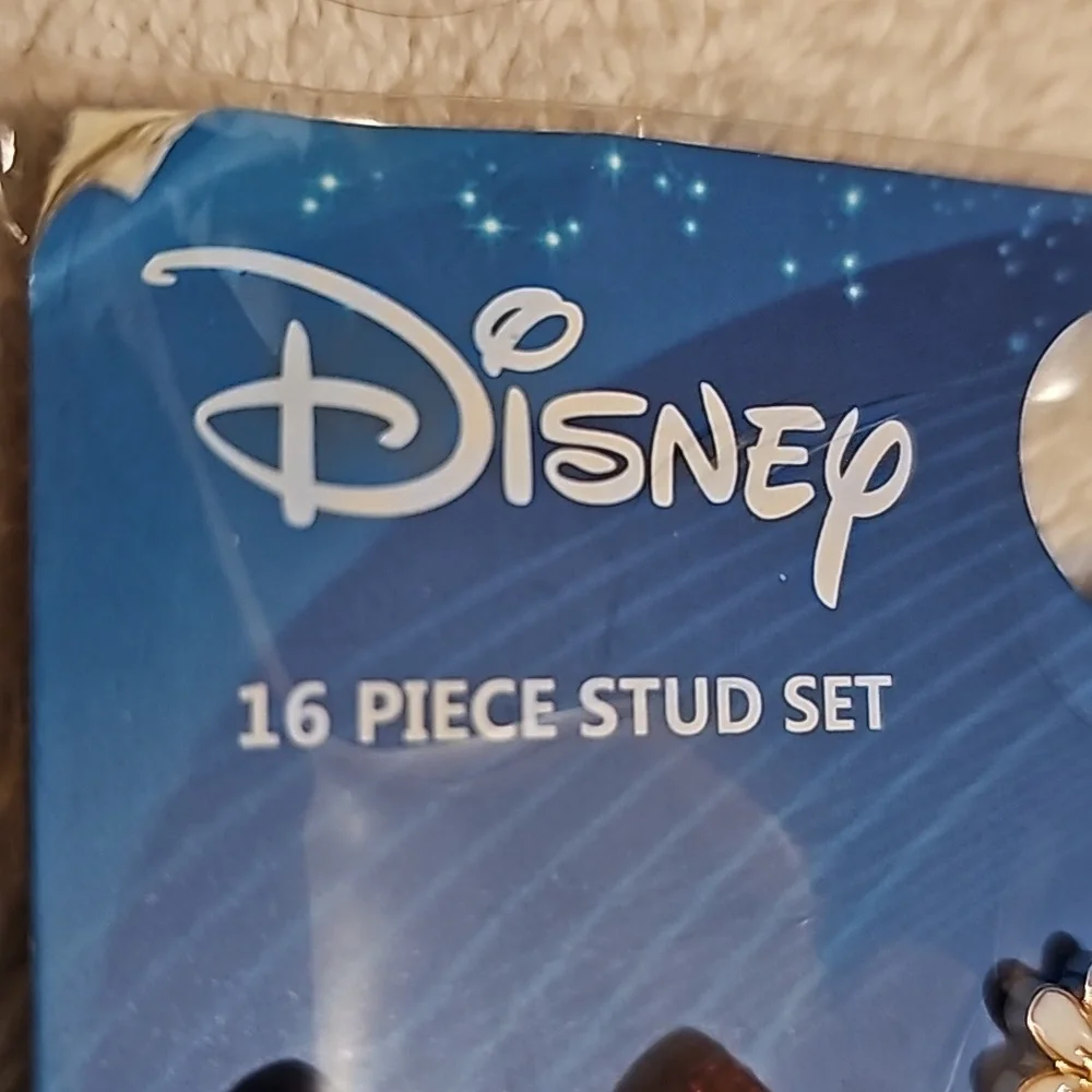 Disney Mickey, Minnie Mouse & Friends Stud Earrings One Pack of 16 Pairs New